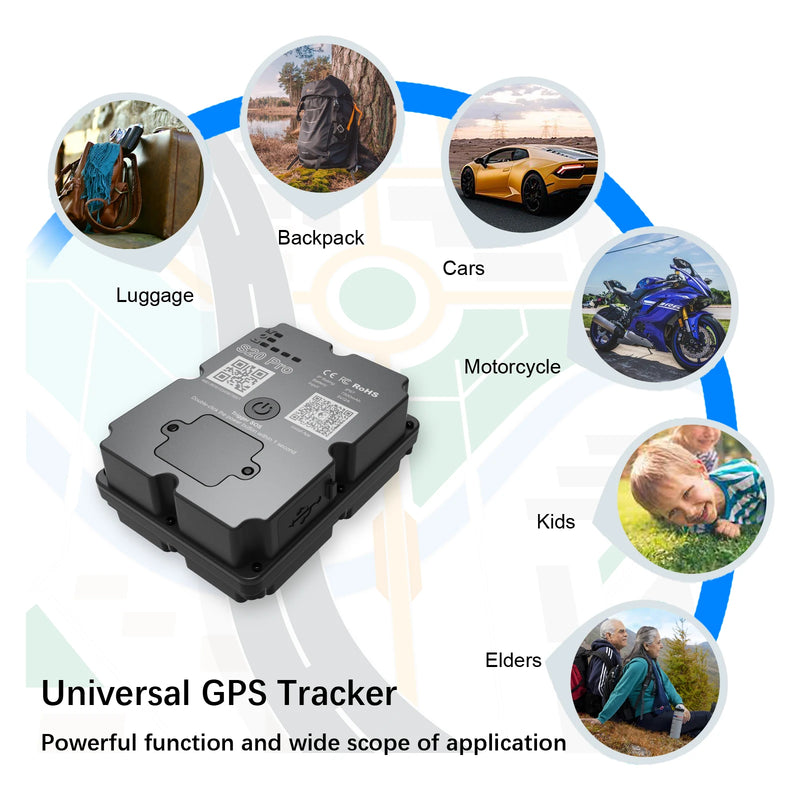 Wholesale 4G GPS Tracker for Car Motorcycle - Real-Time 30 Days Tracking Device Anti-Theft Vehicle Locator, Paid Android/iOS App