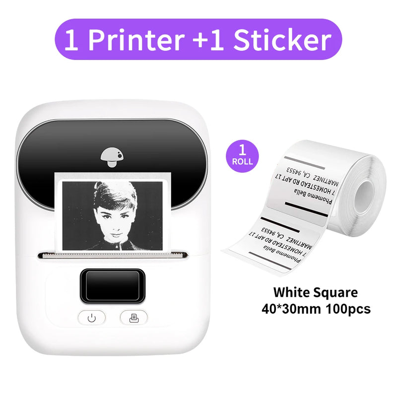 【Dropshipping Proce】Phomemo M110 Thermal Label Printer Wireless Portable Inkless BT Label Printer Use Self Adhesive Labels Paper