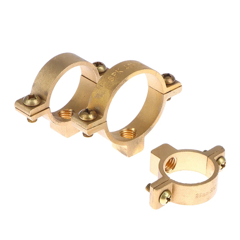 Fit 15 22 28 35 40 Mm OD Tube Brass M10 Pipe Clamp Bracket Support Hanger Fixed Plumbing Water