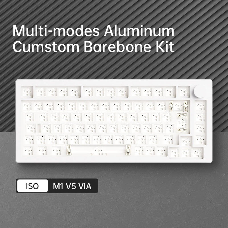 Akko MonsGeek M1 V5 Tri-mode Mechanical Keyboard Barebone Kit VIA 75% 3/5 Pins Customized Hot Swap RGB Rapid Disassemble Gasket