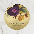 Customized wedding thank-you circular stickers, suitable for occasions such as weddings, birthdays, baptisms, and anniversaries.