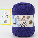 2Pcs Milk Cotton Knitting Yarn Soft Warm Yarn for Hand Knitting Worsted Crochet Threads Wool Line for Handmade