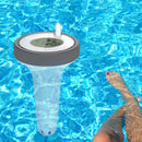 Digital Floating Swimming Pool Thermometer Wireless Pool Thermometer with Indoor Temperature Monitor Clock for Hot Tub Aquarium