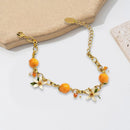 R2LE Trendy Orange Bracelet Jewelry Accessory for Fashionable Individuals Wear
