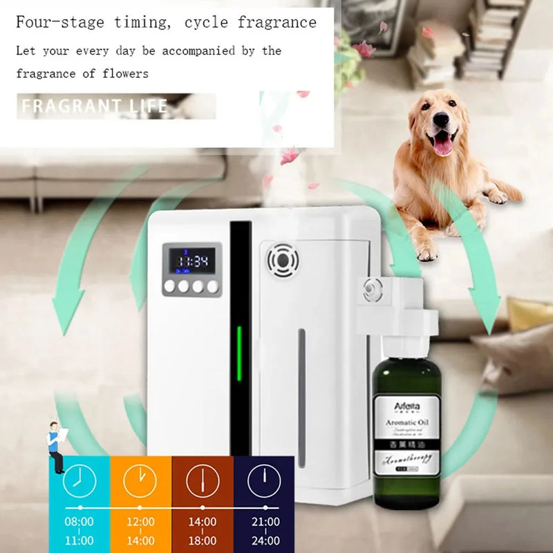 Coverage 300m³ Room Fragrance Diffuser Air Freshener Bluetooth Oil Diffuser For Essential Oil Electric Smell For Home Perfume