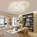 Hot Led Chandelier Lights Dimmable with Remote Control Rings Designer for Living Room Bedroom Ceiling Modern Chandelier Fixtures