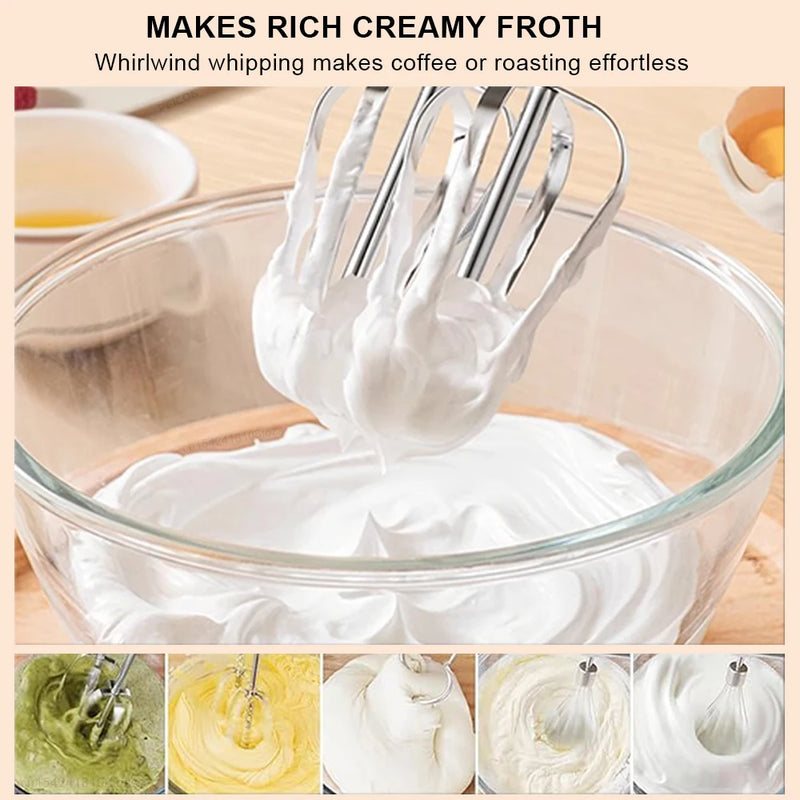 Electric Egg Beater Professional Handheld Blender Mixer Egg Beater Automatic Cream Blender Dough Cake Baking Pastry