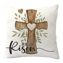 2025 Easter Rabbit Table Runner Linen Bunny Dining Table Cloth Placemat Spring Holiday Happy Easter Decoration For Home Kitchen