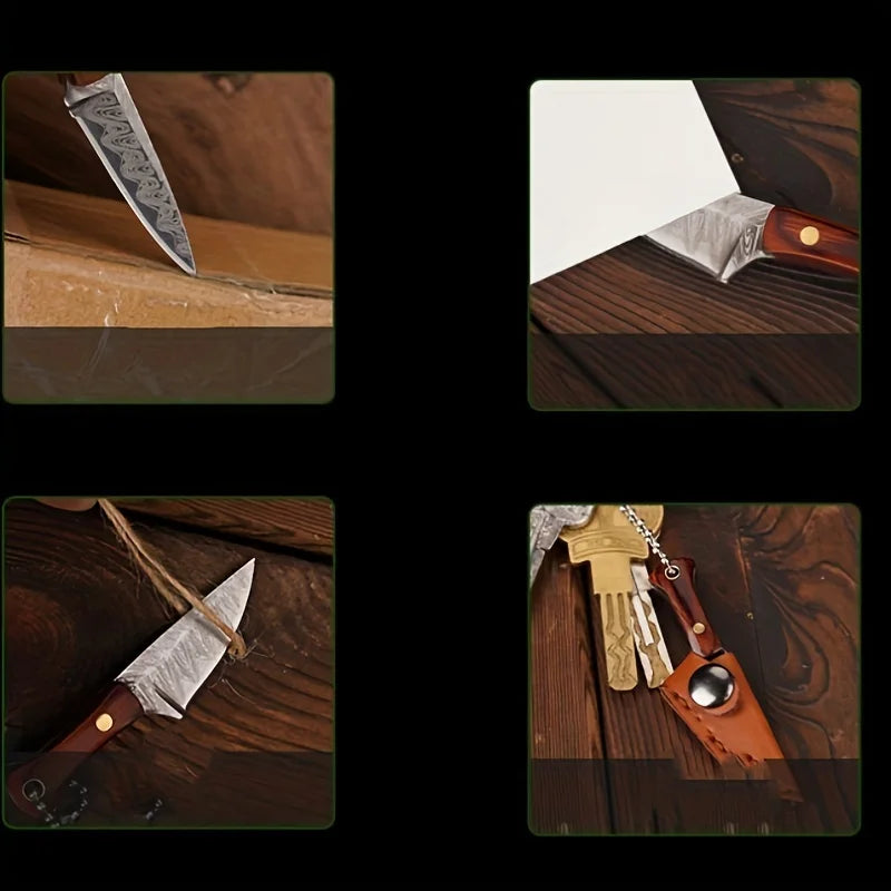 Stainless Steel Mini Knife Outdoor Pocket Knife Meaning Money Knife Open Express Knife Pocket Cut Fruit Hanging Knife Gift