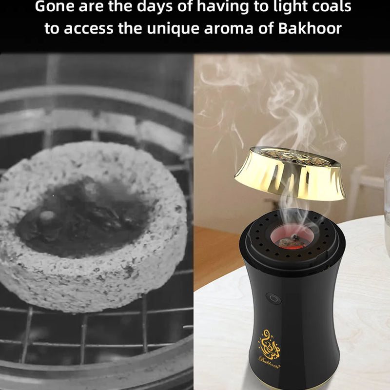 Bukhoon Original B22 Bakhoor Incense Burner Car Portable Electric Aroma Machine Arabian Censer USB Rechargeable Home Mubkhar