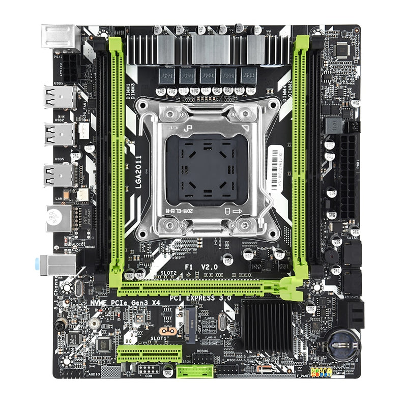 X79 LGA 2011 motherboard  E5 2620 CPU 4pcs x 4GB = 16GB DDR3 1333Mhz 10600  ECC REG Memory Set M-ATX combos M.2 SSD