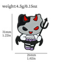 Anime Cute Enamel Pins Kitty Cat Kuromi Cinnamoroll Pom Pom Purin Brooch for Halloween Clothing Accessories Gifts