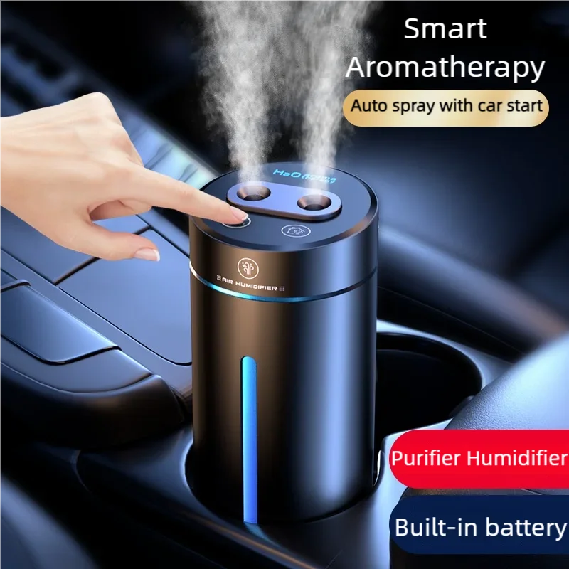 Car Aroma Diffuser Air Freshener Aromatherapy Humidifier Aluminum Alloy Electric Aromatic Oasis Automatic Spraying Home Room