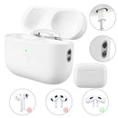 Wireless Charging Case for AirPods Pro 2nd and 1st Gen with Bluetooth-Compatible Pairing Sync Button Charger Case 450mAh Battery