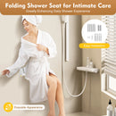 Folding Shower Seat Wall Mounted Secure Folding Shower Bench Space Saving Mounted Shower Seat Luxury Fold Down Shower Seat