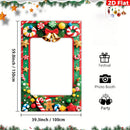 Christmas Photo Booths Merry Christmas Decoration for Home 2025 Pendant Xmas Backdrop Ornament Navidad Natal New Year Gift 2026