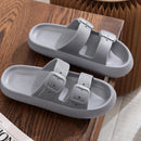 Soft Platform Cloud Slippers Women Adjustable Buckle Pillow Slide Sandals Woman 2023 Summer Thick Sole Non-Slip Beach Flip Flops