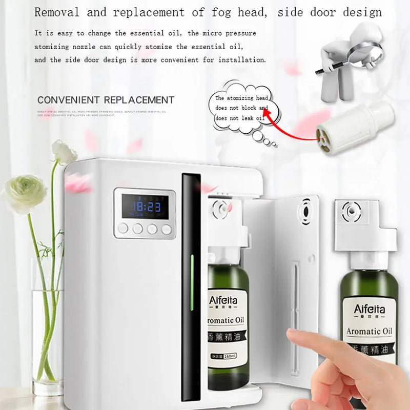 Coverage 300m³ Room Fragrance Diffuser Air Freshener Bluetooth Oil Diffuser For Essential Oil Electric Smell For Home Perfume