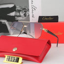 Luxury Brand Fashion Frameless Men SunGlasses Classic Gradient Leisure Women Glasses Square High Quality Unisex Driving Shades