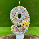 3D Number Cake Decorating Candles Glitter Bees Digital Candles Cake Topper Birthday Party Party Cake Decoration
