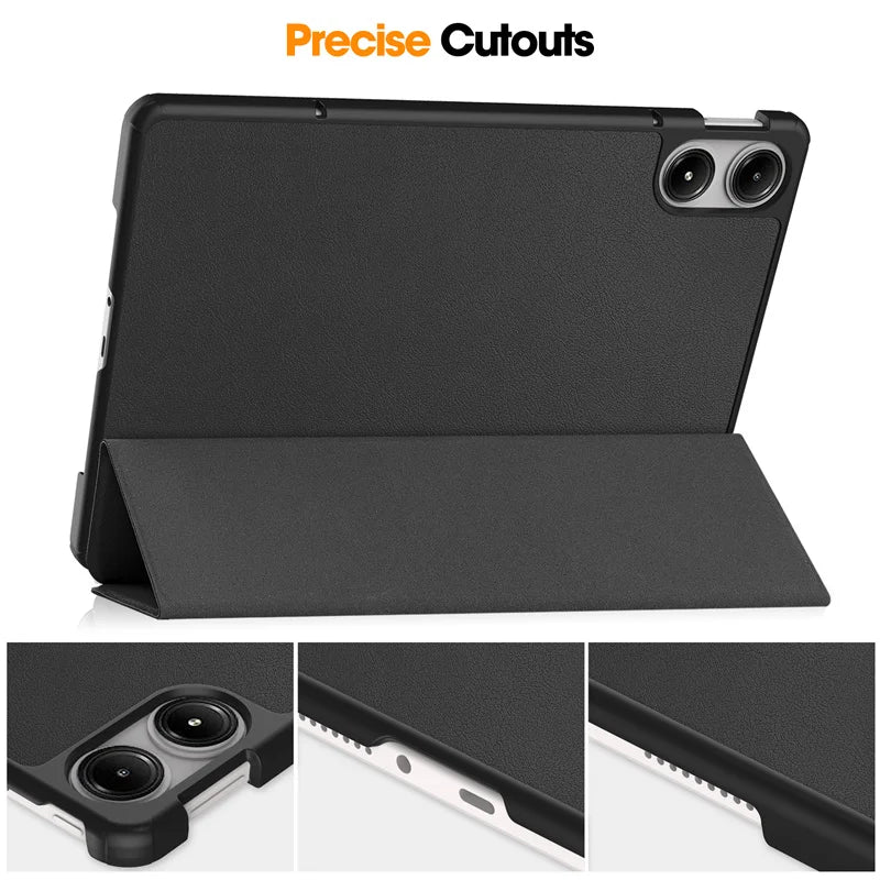 Slim Folding Stand PU Leather Case For Xiaomi Redmi Pad Pro / Poco Pad 12.1 inch Cover Hard Plastic Back Shell Funda Coque Capa