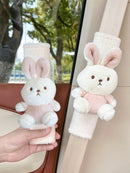 1PCCartoon car seat belt shoulder guard cute lamb fleece car shoulder guard four seasons general vehicle shoulder guard