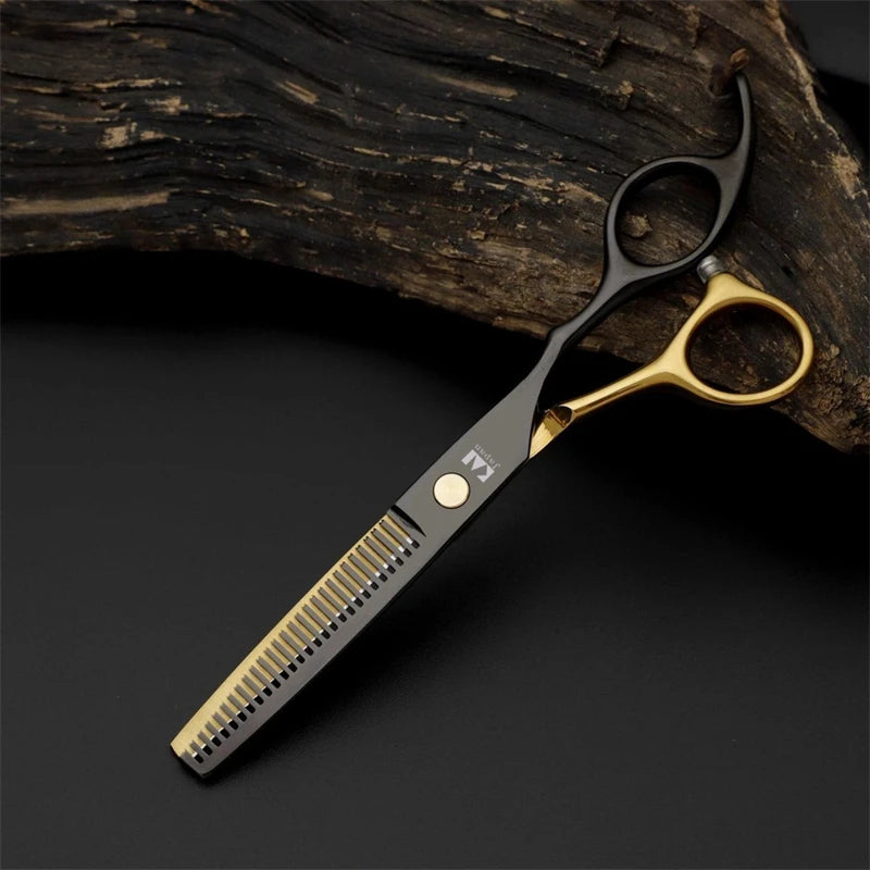Barbershop Plating Hair Cutting Scissors Thinning Professional Barber Scissor Stainless Steel Salon Hairdressing Shears Tools
