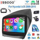 ESSGOO 9" Android 14 Display Car Stereo Radio GPS Navigation For Hyundai ix35 2009-2015 Carplay Android Auto SWC USB Wifi BT FM