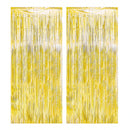 2Pcs 2m Tinsel Curtain Birthday Wedding Bachelorette Party Decoration Background Graduation Bridal Shower Independence Day