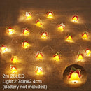 Snowman Christmas LED Garland String Light Merry Christmas Decorations For Home 2024 Xmas Tree Ornament Navidad New Year Gifts