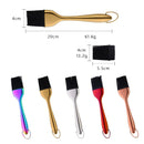 1/2Pc Stainless Steel Oil Brush Silicone Handle BBQ Basting Brush Butter Bake-ware Bread Kitchen Utensils Oil Brush for Grilling