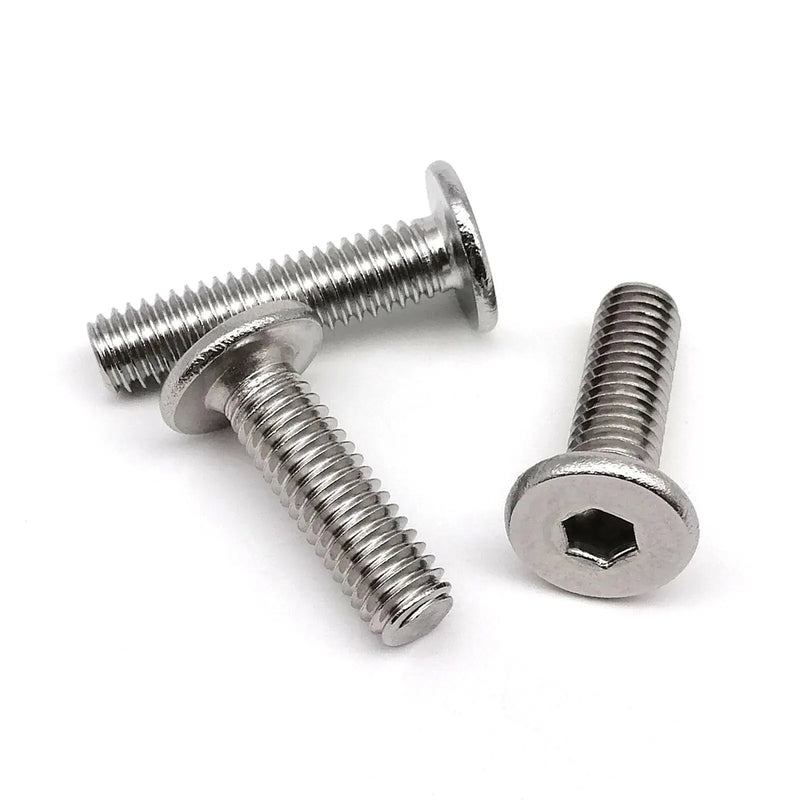 CM M2 M2.5 M3 M4 M5 M6 M8 Hex Hexagon Socket Ultra Thin Flat Wafer Allen Head Bolt Screw 304 A2-70 Stainless Steel