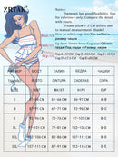 ZRTAK Micro Thongs Swimsuit Women Sexy Bikinis Bathing Suit Rings Biquini Bandage Beachwear Print Swimwear Sexy Bikini Sets