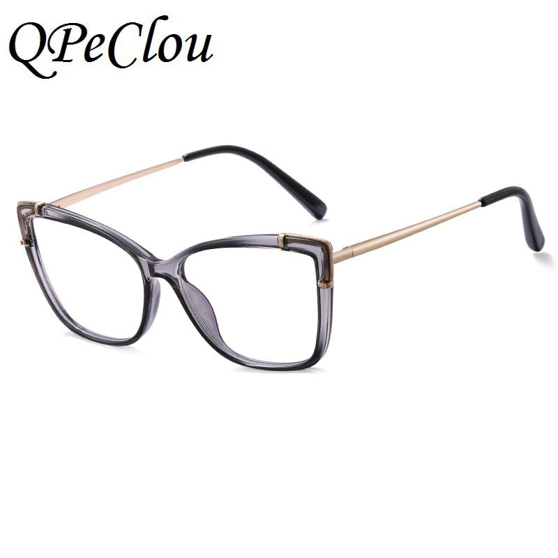 New Fashion Square Anti-blue Glasses Frame Women Brand Vintage Optical Computer Transparent Eyeglasses Female Oculos Feminino