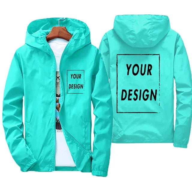 Custom Brand Logo Autumn Jacket Men Waterproof Warm Windbreaker Casual Clothing Big Size 7Xl Men Green Black Red Jacket Outdoor