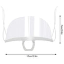 10 Pieces Chef Anti-Fog Cover Reusable Transparent Hygiene Safety Face Shield Plastic Anti-Splash Kitchen Mask Waiter Use