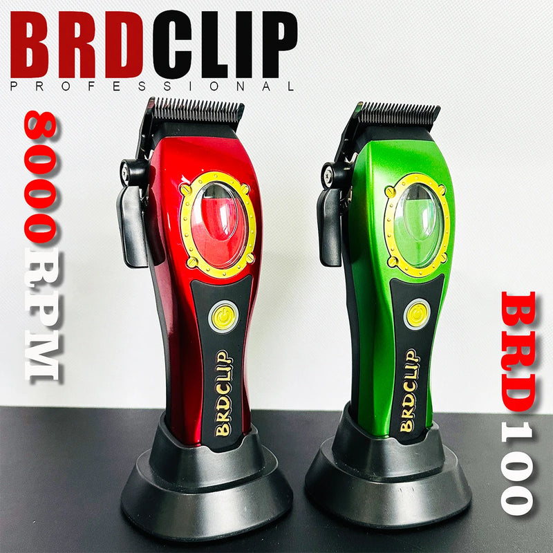 BRDCLIP BRD100 8000RPM Motor Hair Clipper Professional Barber Tools Adaptor High Torque Hair Cutting Machine with Base