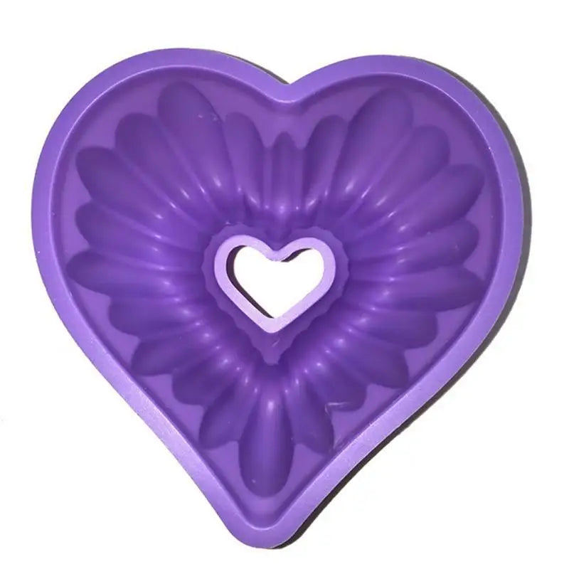 Love Heart Shape Cake Mold Silicone Freezing and Baking Pastry Molds Mousse Bread Mould Bakeware DIY Non-Stick Cake Pan