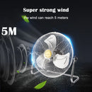 2024 New Household solar fan 12-speed large wind outdoor portable camping fan USB mobile phone fishing light charging