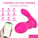 Sexy Wearable Wireless Vibrator with Remote Control and App Panty Thrust Stimulator Sex Toy for Women Vibrating Adult 18+
