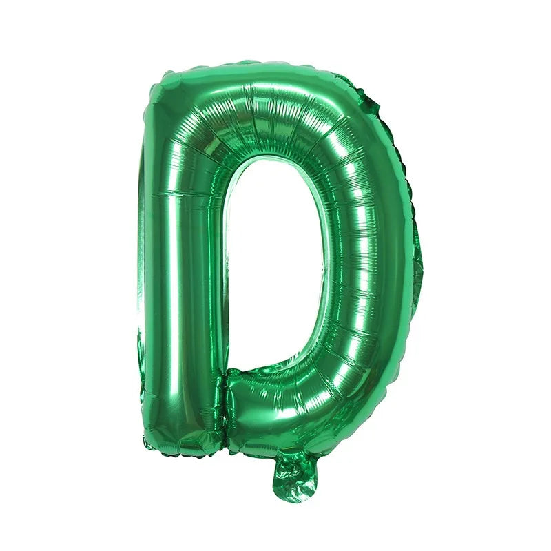 16inch Green Letter A to Z Alphabet Foil Balloons Birthday Party Wedding Decoration Event & Party Supplies Birthday Balloons