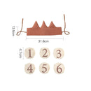 Change Age Crown Baby Birthday Headwear Kids Party Hat First Baby Shower 2nd Anniversary Supplies Girl Fairy Gold