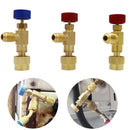 R410A R22 Air Conditioning Refrigerant Charging Valve Adapter Liquid Safety Valve Manifold Gauge Refrigeration Hose Adapters