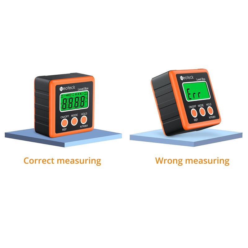 Neoteck Aluminum Alloy Mini Digital Protractor Inclinometer Electronic Level Box Magnetic Base Measuring Tools  Angle Finder