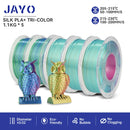 JAYO  pla plus SILK Three Colors Silk Rainbow 3D Printer Filament 1.75mm 100% No Bubble FDM 3D Printer Materials for 3D Printer