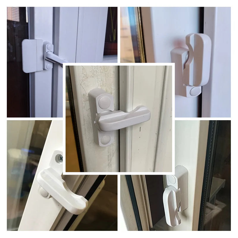 Plastic+Stainless Steel+Zinc Alloy UPVC Child Safe Security Window Door Sash Lock Safety Lever Handle Sweep Latch Drop Shipping