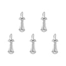 1/5Pcs Adjustable Plank Floor Spring Fishbone Anchor Tent Pegs Buckle Outdoor Awning Deck Stakes Fixed Nails Camping Tent Hooks