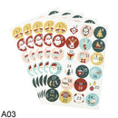 1sheet Merry Christmas Stickers Santa Claus Gifts number Seal Labels Stickers merry Xmas Decor for home new year Labels Navidad