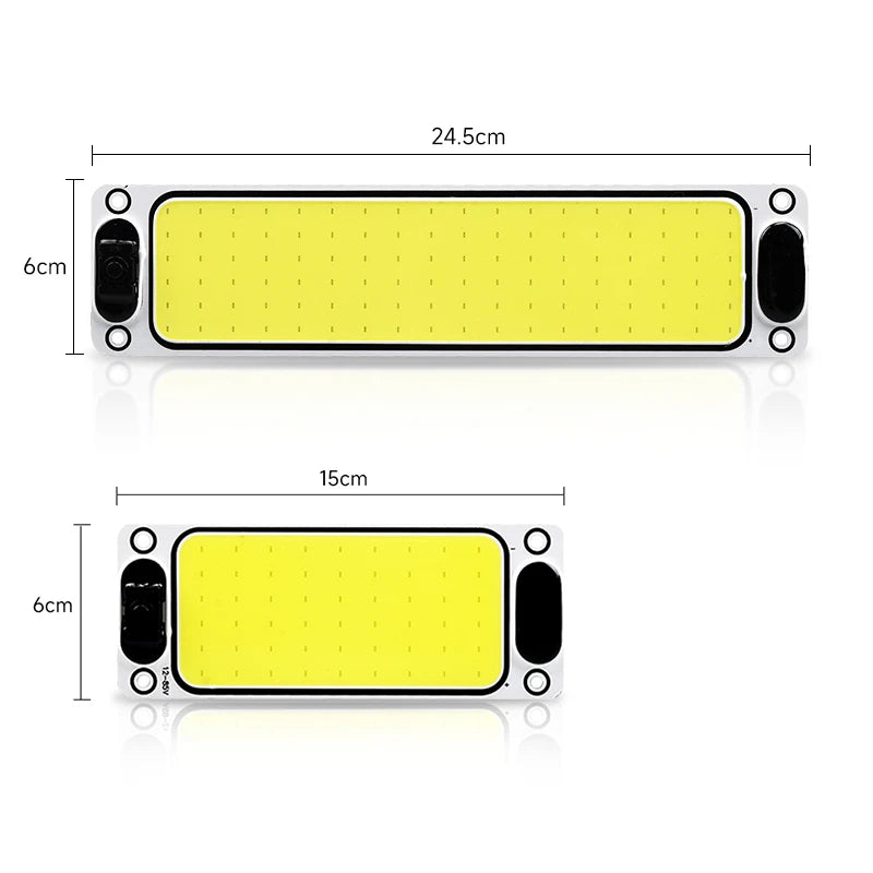 LED 12-24V Car Reading LED Night Strip Light Interior Light Ceiling Lamp with On Off Switch for Van Lorry Truck Camper Boat