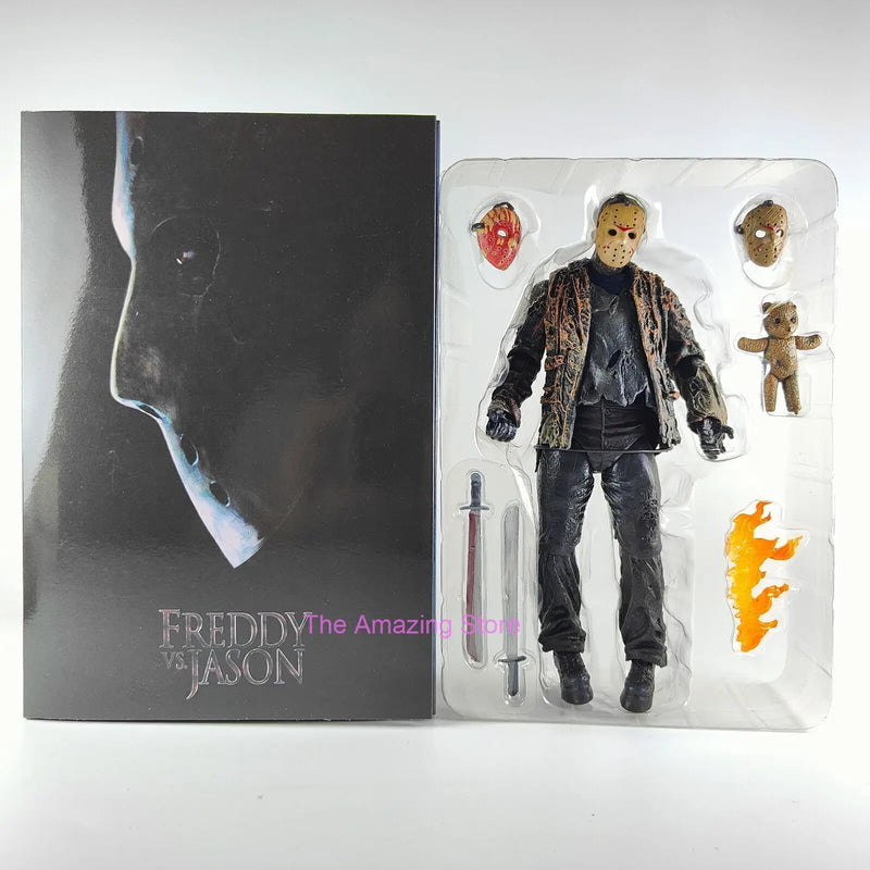 The 13th Figure Toys NECA Friday Freddy Jason Voorhees Blood Action Figure Jason Collectible Model Christmas Halloween Gifts